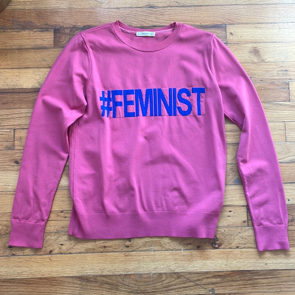 Nyon pink statement sweater/sweatshirt